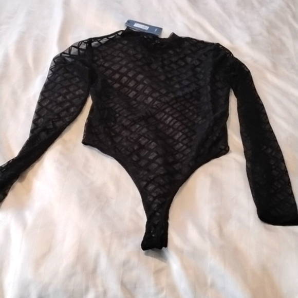 Fashion Nova Black "This Is What You Do Bodysuit", Size: M, NWT - Picture 7 of 12
